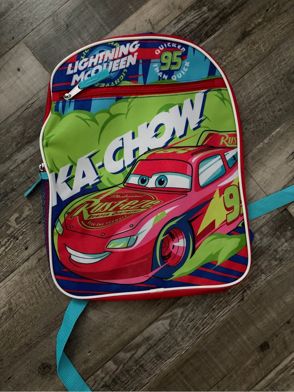 Lightning McQueen Kids Backpack - Red & Green